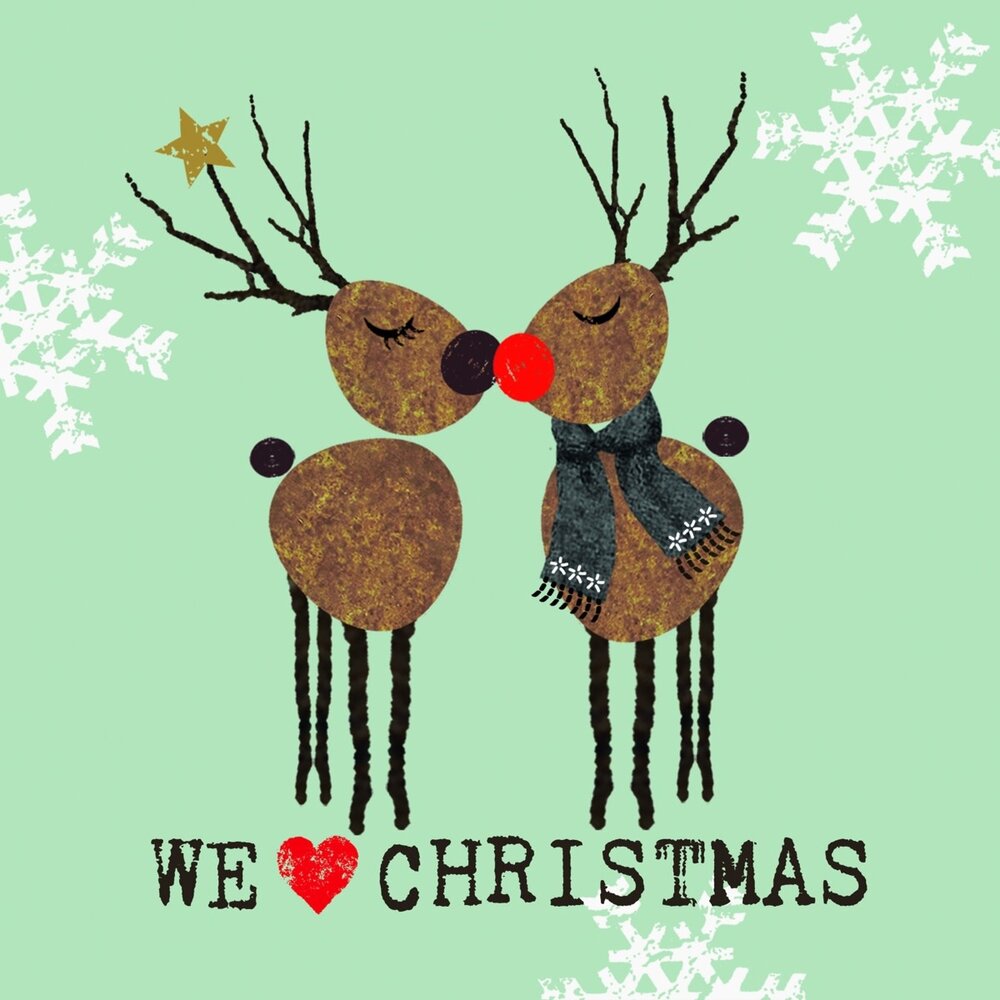 Ppd Servetten  We love Christmas sage 33x33