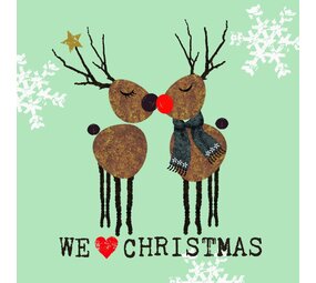 Ppd Servetten  We love Christmas sage 33x33 Ppd Servetten  We love Christmas sage 33x33