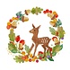 Ppd Servetten  Wreath & Bambi 33x33