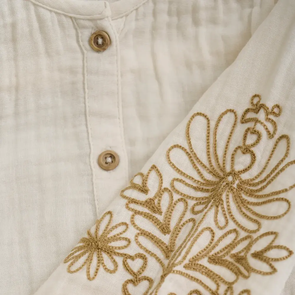 Daily7 Shirt Longsleeve Embroidery – Sandshell