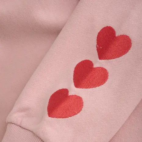 Daily7 Sweater Heart Embroidery – Pale Mauve