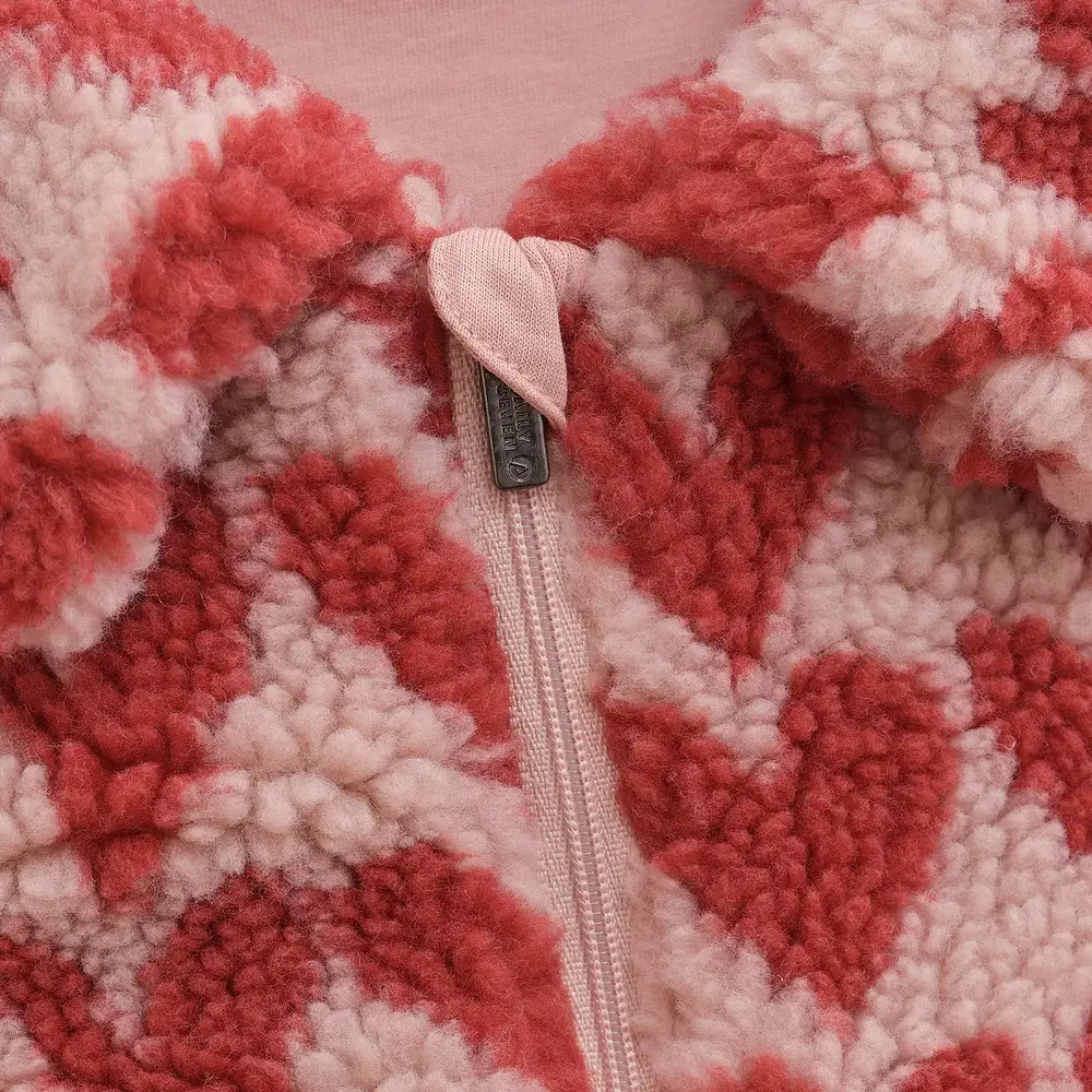 Daily7 Teddy Jacket Heart – Pale Mauve