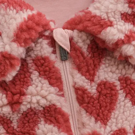 Daily7 Teddy Jacket Heart – Pale Mauve