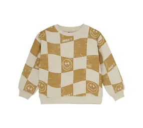 Daily7 Oversized Sweater Alloverprint – Sandshell Daily7 Oversized Sweater Alloverprint – Sandshell