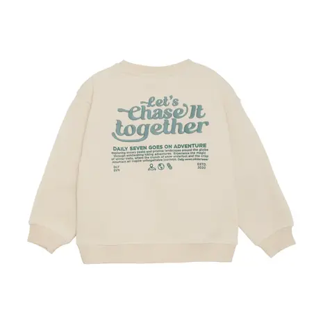 Daily7 Oversized Sweater Backprint – Sandshell