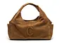Suede Sophie Mini Shopper - Light Cognac