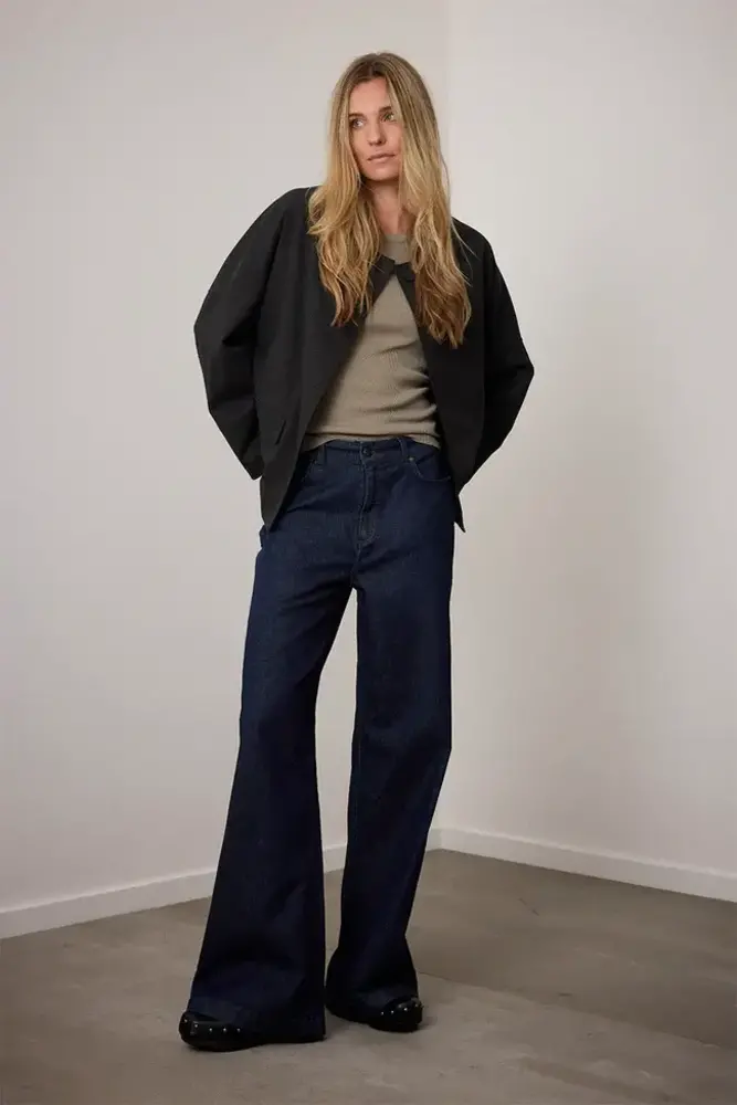 Corel Amsterdam Elin wide leg 5- pocket jeans - Blue Ocean Corel Amsterdam Elin wide leg 5- pocket jeans - Blue Ocean