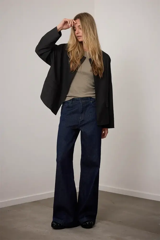 Corel Amsterdam Elin wide leg 5- pocket jeans - Blue Ocean Corel Amsterdam Elin wide leg 5- pocket jeans - Blue Ocean