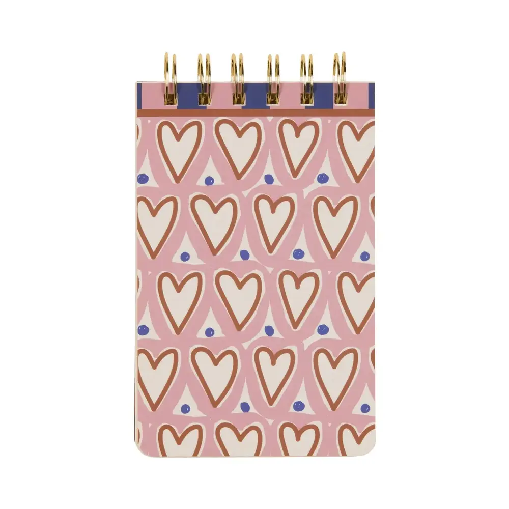 A Dopo Hearts Twin Wire Notepad A Dopo Hearts Twin Wire Notepad
