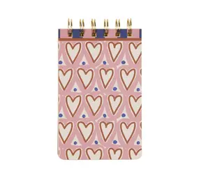 A Dopo Hearts Twin Wire Notepad A Dopo Hearts Twin Wire Notepad
