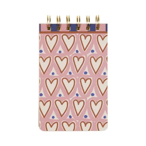 A Dopo Hearts Twin Wire Notepad A Dopo Hearts Twin Wire Notepad
