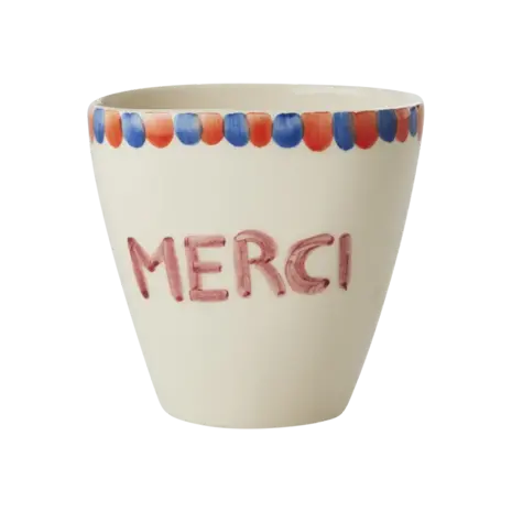 Rice Ceramic Oval Cup - MERCI (300 ml)