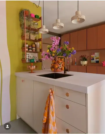 VAAT.  Amsterdam Gift set I Love Pied de Poule - Pink/Orange