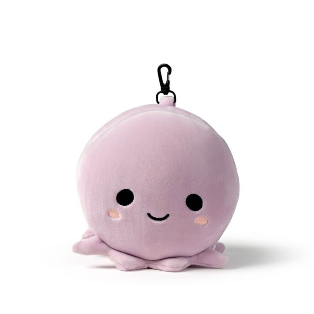 Relaxeazzz Pluche Octopus Rond Reiskussen & Slaapmasker