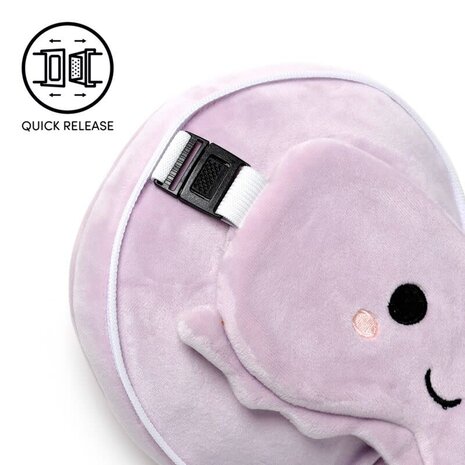 Relaxeazzz Pluche Octopus Rond Reiskussen & Slaapmasker