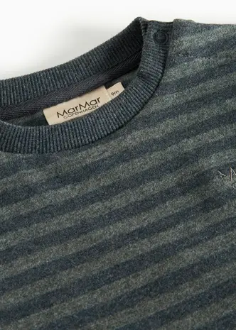 MarMar Copenhagen Shirt Tammas B - Forest Stripe Melange