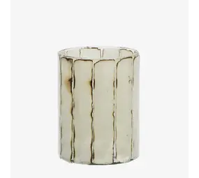 Madam Stoltz Striped glass votive