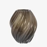Madam Stoltz Glass vase - Taupe