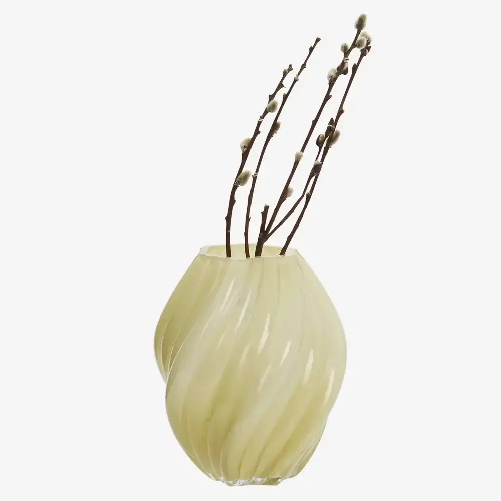 Madam Stoltz Glass vase - Honey Madam Stoltz Glass vase - Honey