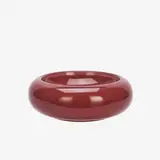 Madam Stoltz Glass bowl - Maroon