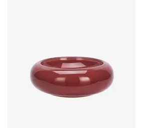 Madam Stoltz Glass bowl - Maroon