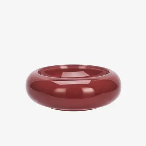 Madam Stoltz Glass bowl - Maroon Madam Stoltz Glass bowl - Maroon