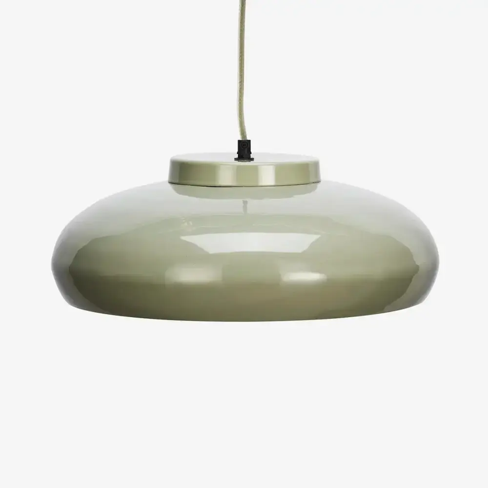 Madam Stoltz Enamel ceiling lamp - Sage