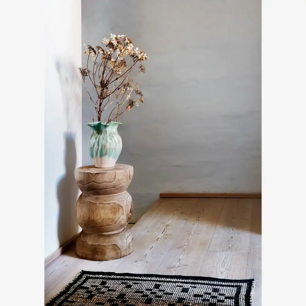 Madam Stoltz Wooden stool Madam Stoltz Wooden stool