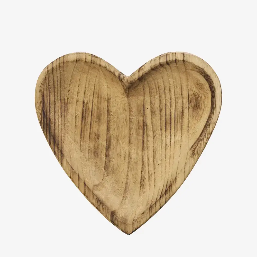 Madam Stoltz Wooden heart tray Madam Stoltz Wooden heart tray