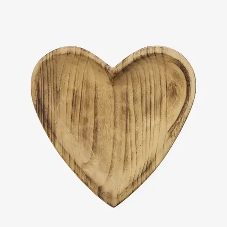 Madam Stoltz Wooden heart tray Madam Stoltz Wooden heart tray