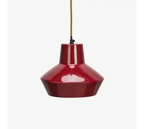 Madam Stoltz Enamel ceiling lamp - Maroon