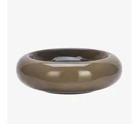 Madam Stoltz Glass bowl - Taupe