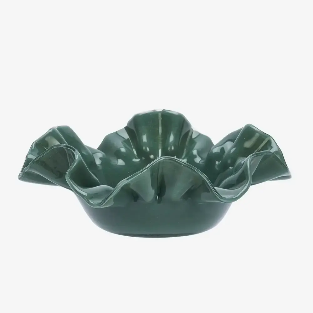 Madam Stoltz Glass bowl - Green Madam Stoltz Glass bowl - Green