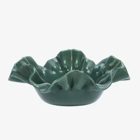 Madam Stoltz Glass bowl - Green Madam Stoltz Glass bowl - Green