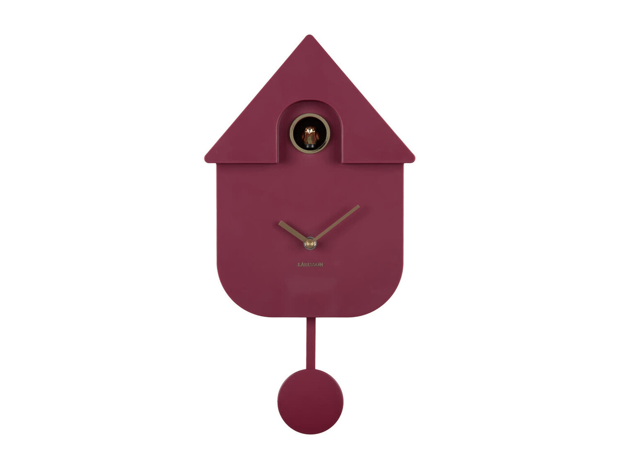 Karlsson Wall Clock Modern Cuckoo Oro - Dark Mauve Karlsson Wall Clock Modern Cuckoo Oro - Dark Mauve