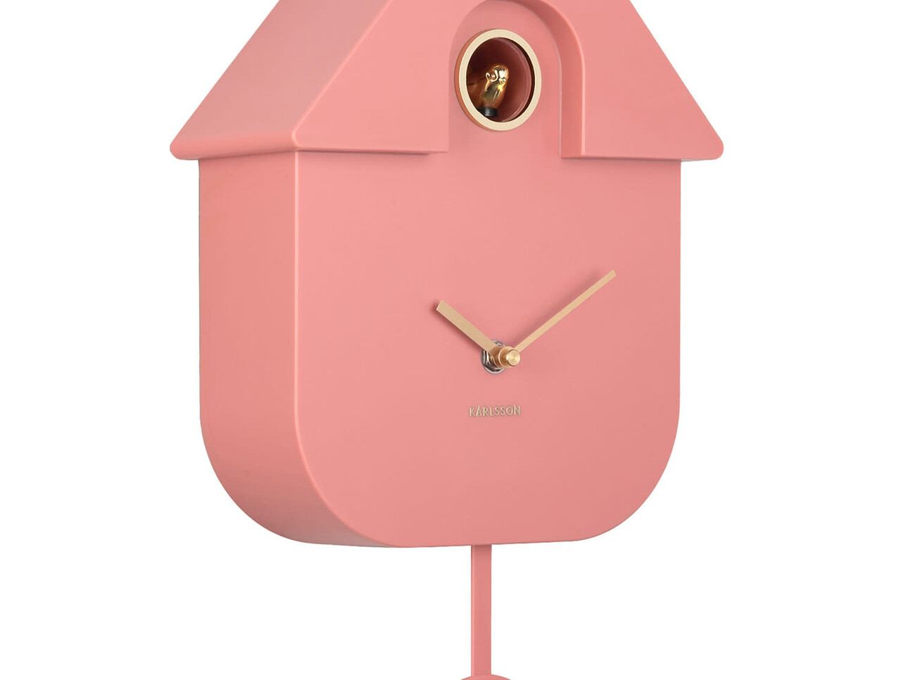 Karlsson Wall Clock Modern Cuckoo Oro - Rose Tan