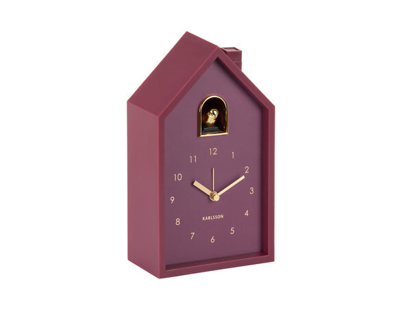Karlsson Alarm clock Modern Cuckoo Oro - Dark Mauve