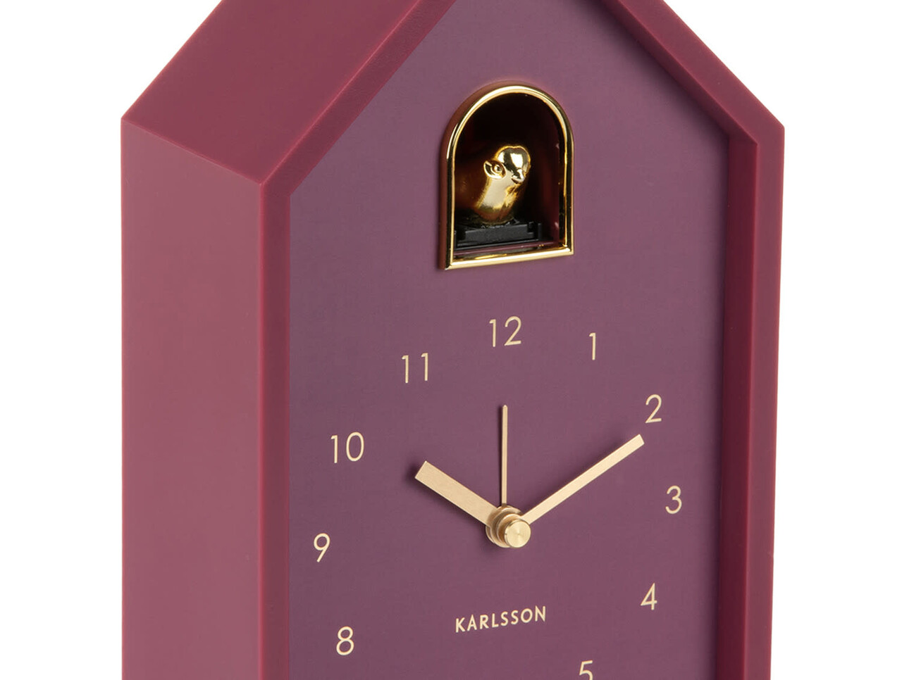 Karlsson Alarm clock Modern Cuckoo Oro - Dark Mauve