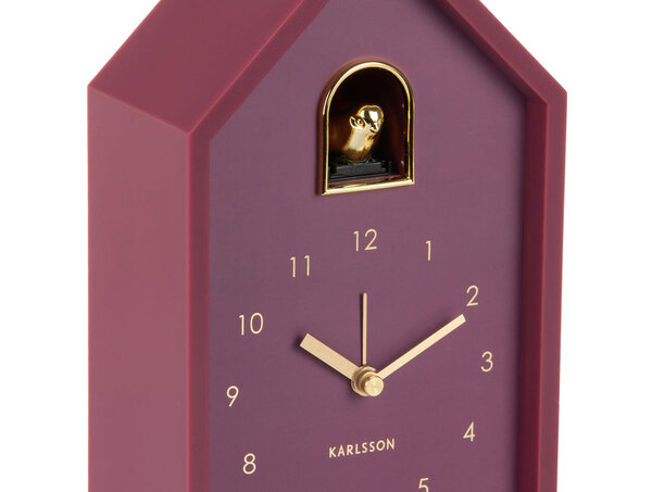 Karlsson Alarm clock Modern Cuckoo Oro - Dark Mauve