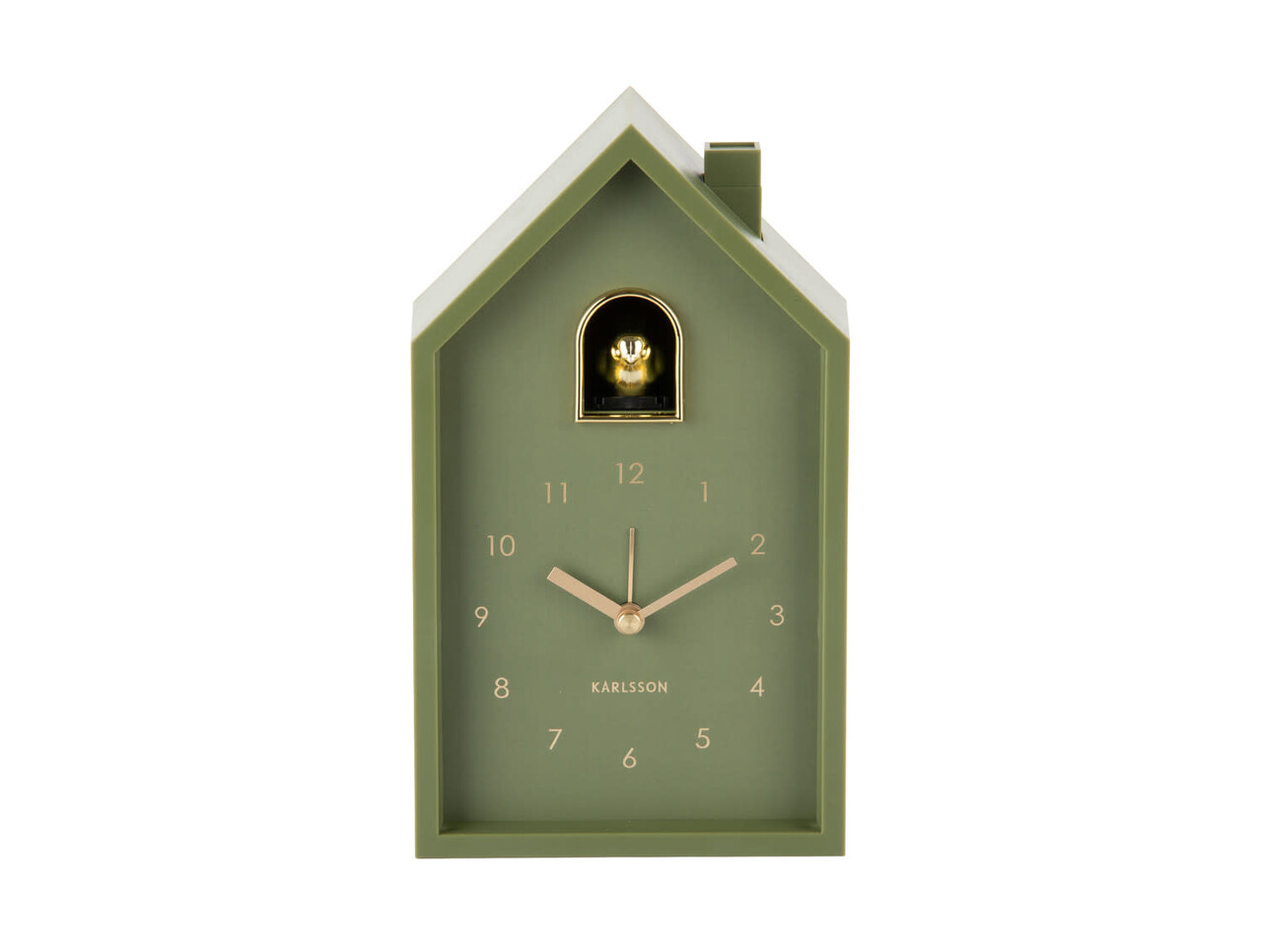 Karlsson Alarm clock Modern Cuckoo Oro - Luxury green