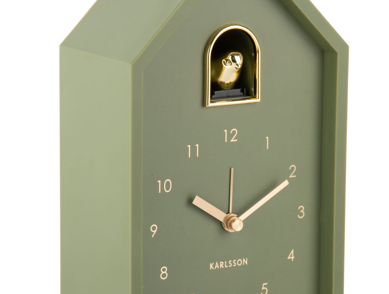 Karlsson Alarm clock Modern Cuckoo Oro - Luxury green