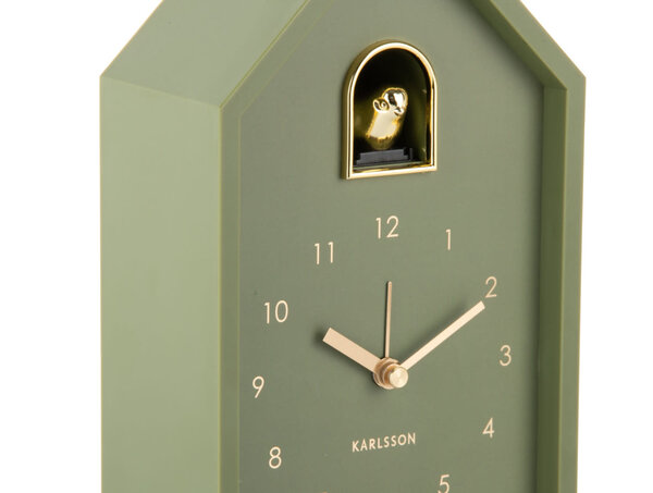 Karlsson Alarm clock Modern Cuckoo Oro - Luxury green