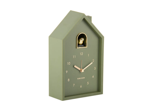 Karlsson Alarm clock Modern Cuckoo Oro - Luxury green