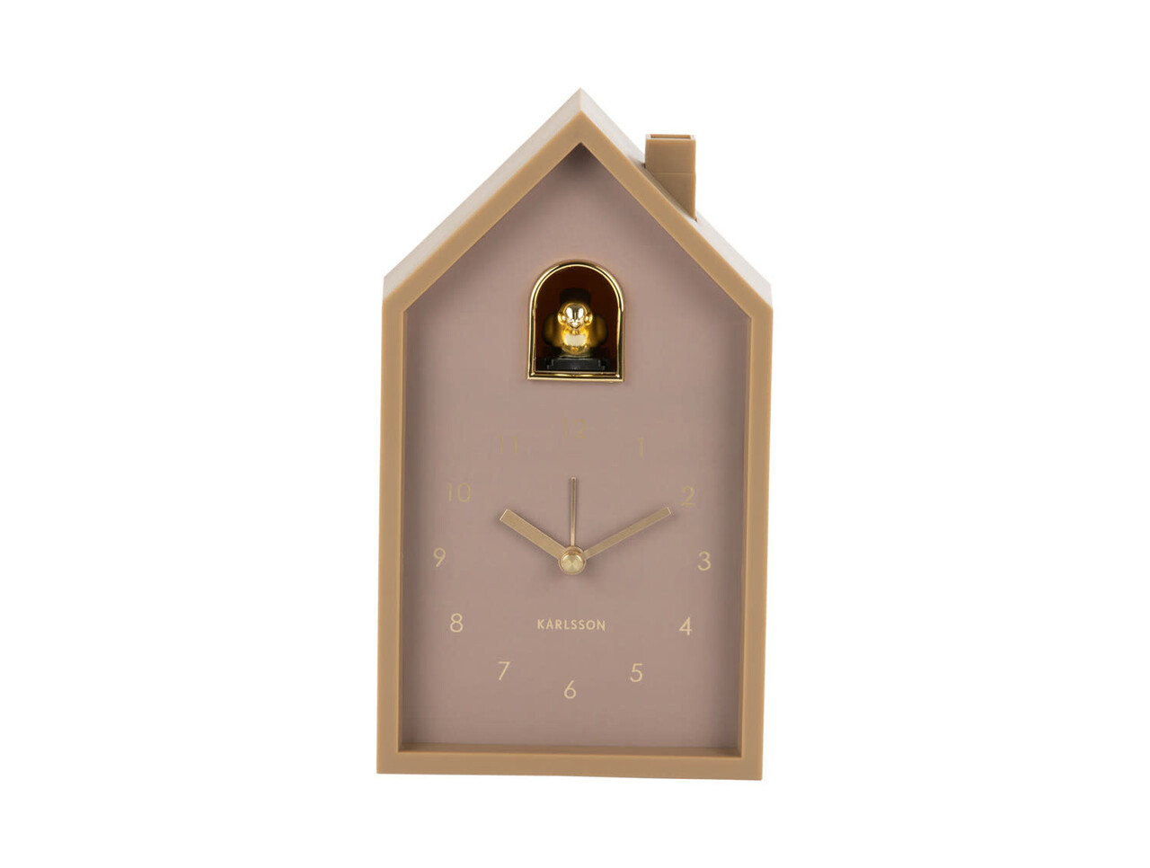 Karlsson Alarm Clock Modern Cuckoo Oro - Mocha Brown Karlsson Alarm Clock Modern Cuckoo Oro - Mocha Brown