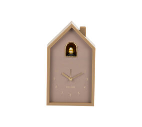 Karlsson Alarm Clock Modern Cuckoo Oro - Mocha Brown