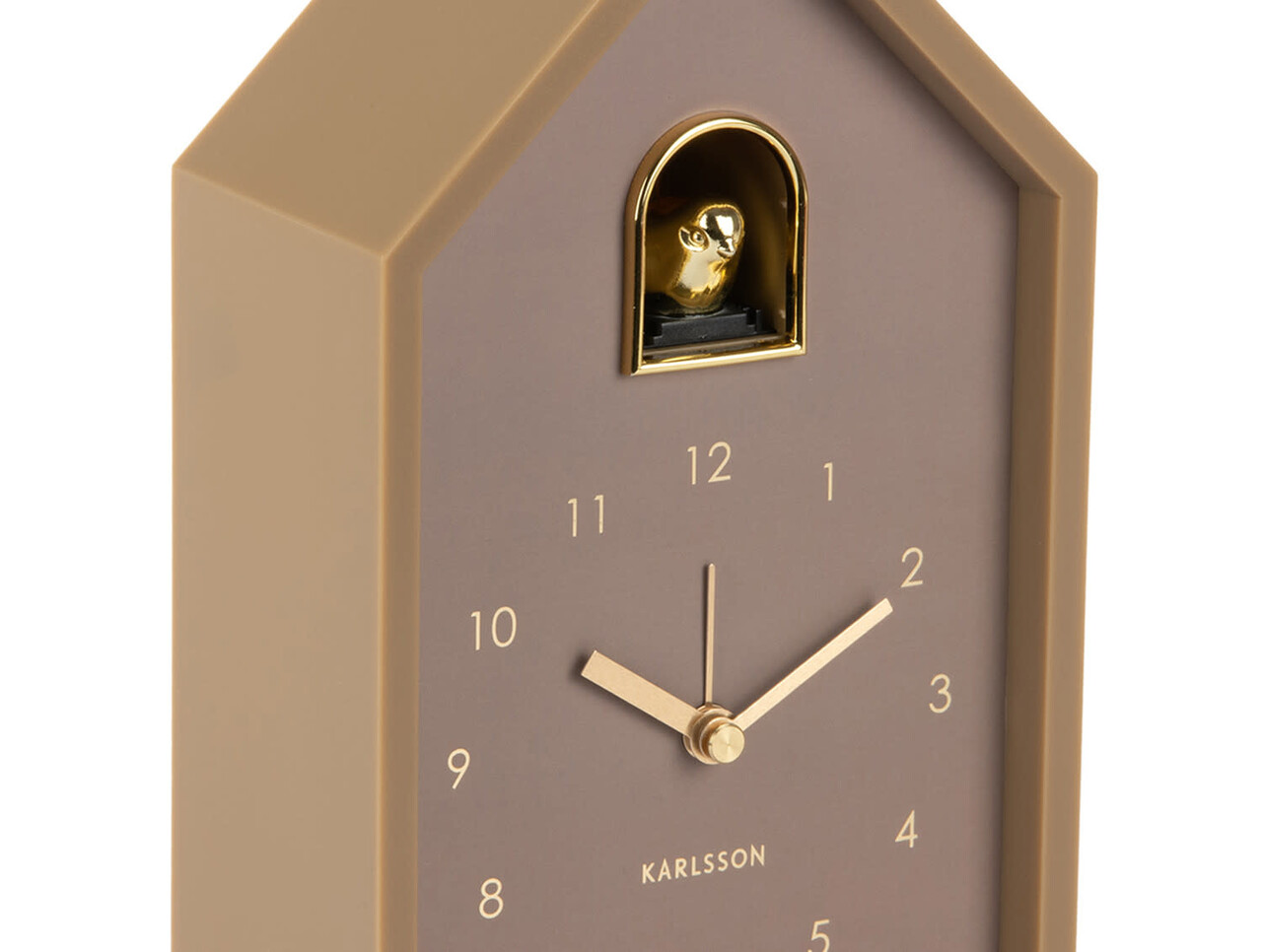 Karlsson Alarm Clock Modern Cuckoo Oro - Mocha Brown Karlsson Alarm Clock Modern Cuckoo Oro - Mocha Brown