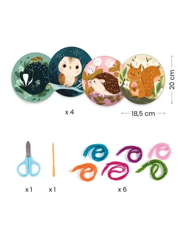 Djeco Stap voor Stap Rijgen met Wol Djeco Stap voor Stap Rijgen met Wol