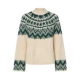 Y.A.S Liri LS Wool Blend Knit Pullover – Birch Ponderosa Pine Y.A.S Liri LS Wool Blend Knit Pullover – Birch Ponderosa Pine