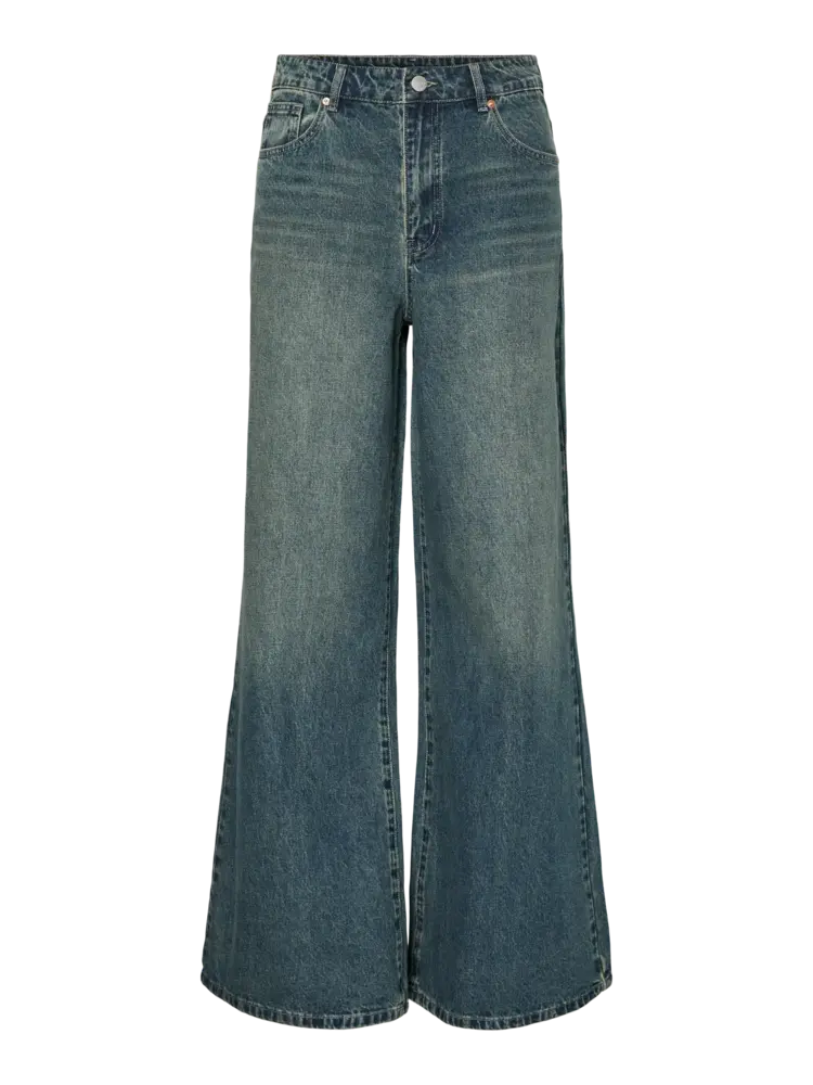 Y.A.S Siva HMW Wide Jeans – Medium Blue Denim Y.A.S Siva HMW Wide Jeans – Medium Blue Denim