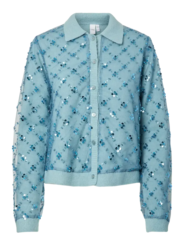 Y.A.S Merilla LS Knit Cardigan – Reef Waters